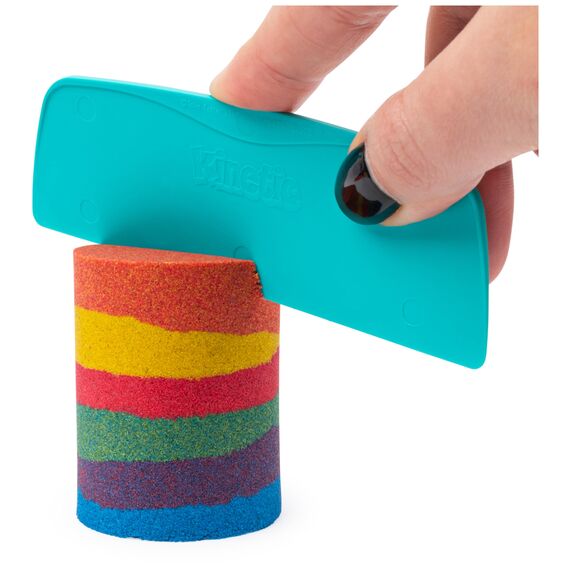 Kinetic Sand Regenbogen Mix Set - mit 383 g original kinetischem Sand aus Schweden, erfüllt alle gesetzlichen Anforderungen, für kreatives, sauberes Indoor-Sandspiel, für Kinder ab 3 Jahren