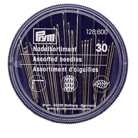 Prym 128,600 Näh-Stick-Stopfnadelsortiment Tapisserie und gewagte Nadeln, Steel, Silber, Eine Grösse, 30 Count