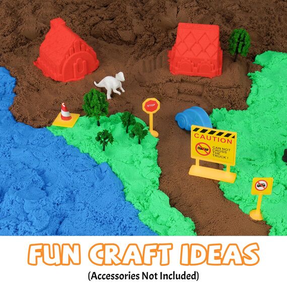 NiToy Play Sand,FlexiSand 8,62 kg formbarer, selbsthaftender Spielsand im Vorteilspack – Trocknet nie aus, Spielspaß für Kinder ab 3 Jahren, Großpackung Nachfüllsand für Sandkastenspiele