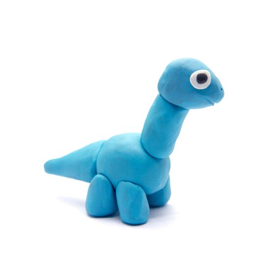 Idena - Knetebox mit 20 Stangen bunter Knete, in blauer Aufbewahrungsbox, lustiger Knetspaß für Kinder, Blau