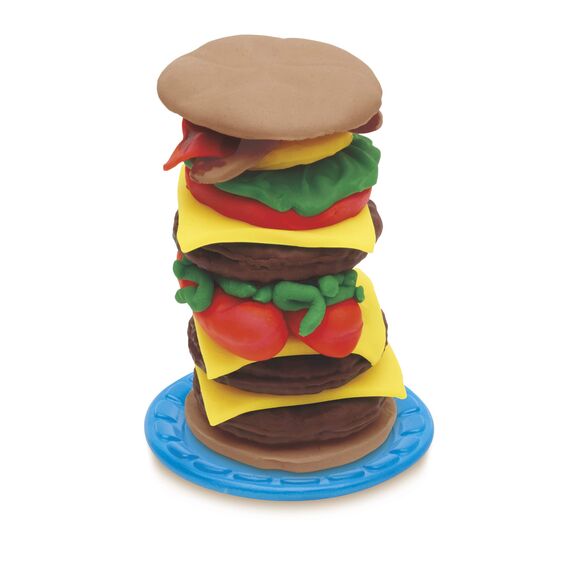 Play-Doh Damen, Burger Party, Knete Für Fantasievolles Und Kreatives Spielen, Mehrfarbig, One Size