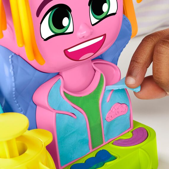 Play-Doh Wilder Friseur Spielset mit 6 Dosen, Rollenspielzeug, kreatives Spielzeug für Mädchen und Jungen ab 3 Jahren