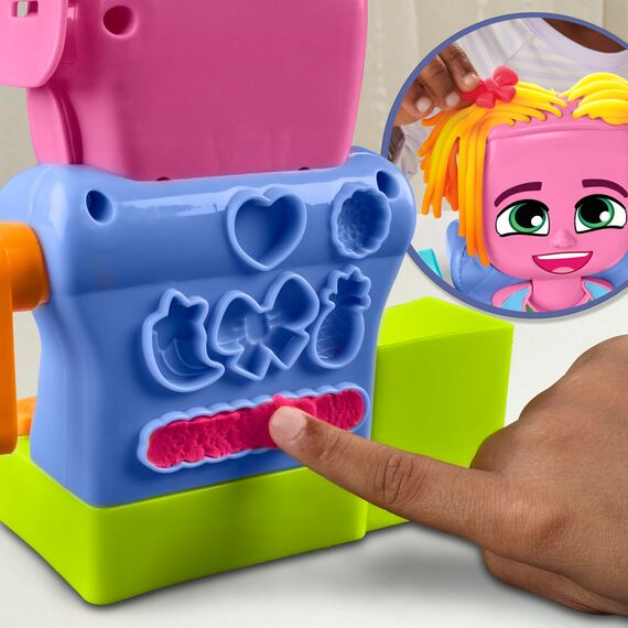 Play-Doh Wilder Friseur Spielset mit 6 Dosen, Rollenspielzeug, kreatives Spielzeug für Mädchen und Jungen ab 3 Jahren