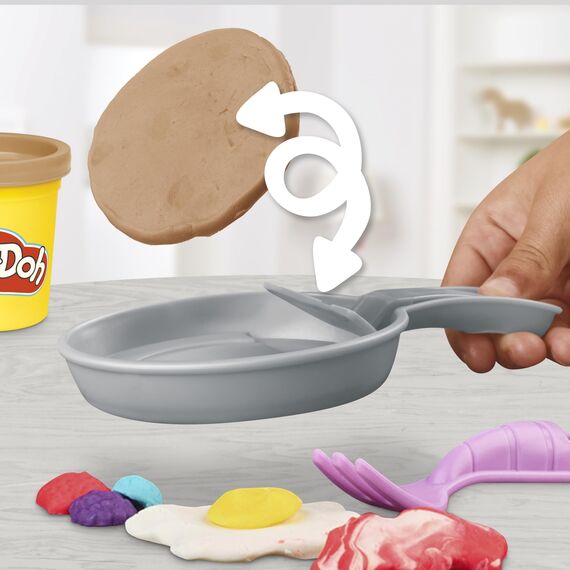 Play-Doh Kitchen Creations Pancake Party 14-teiliges Spielset für Kinder ab 3 Jahren mit 8 Farben