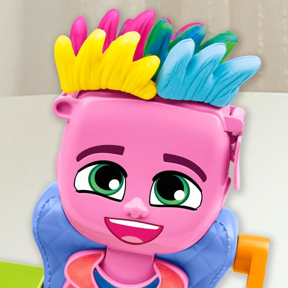 Play-Doh Wilder Friseur Spielset mit 6 Dosen, Rollenspielzeug, kreatives Spielzeug für Mädchen und Jungen ab 3 Jahren