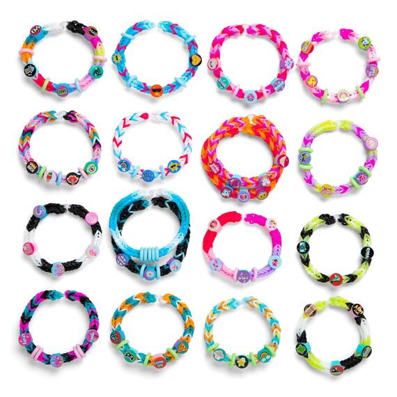 Bandai Beadmoji Deluxe Kit | Armbandhersteller mit einzigartigen Messaging-Perlen | lustige und trendige Themen | Gummibänder und Beadmoji-Perlen für kreatives Zubehör | Bastelset für Jungen und