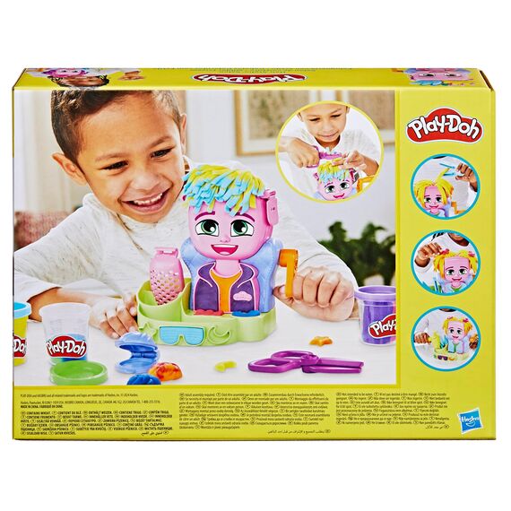 Play-Doh Wilder Friseur Spielset mit 6 Dosen, Rollenspielzeug, kreatives Spielzeug für Mädchen und Jungen ab 3 Jahren
