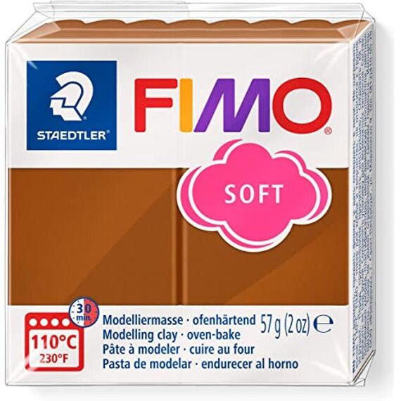 STAEDTLER 8020-7 - Fimo Soft Normalblock, Modelliermasse, 57 g, caramel, 1 Packung