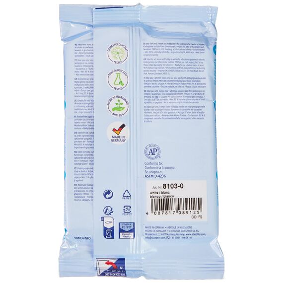 STAEDTLER lufttrocknende Modelliermasse FIMO air, weiß, sofort gebrauchsfähig, kein Brennvorgang notwendig, 250g, angenehme Haptik, klebt nicht, mind. 95% natürliche Rohstoffe, 8103-0 (Packung mit 2)