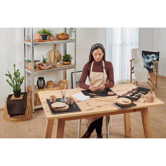 STAEDTLER lufttrocknende Modelliermasse FIMO air wood-effect, holzähnlich, kein Brennvorgang notwendig, 350g, klebt nicht, mind. 95% natürliche Rohstoffe, 8150-W7 (Packung mit 2)