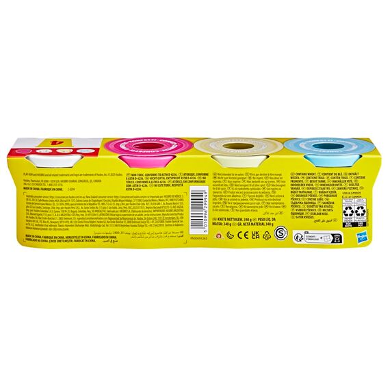 Play-Doh 4er-Pack Konfettiknete – buntes Knet-Set für kreatives Spielen und Basteln