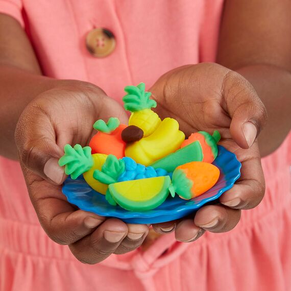 Play-Doh Kitchen Creations Buntes Restaurant, 2-seitiges Küchenspielset, Set für Mädchen und Jungen, Small
