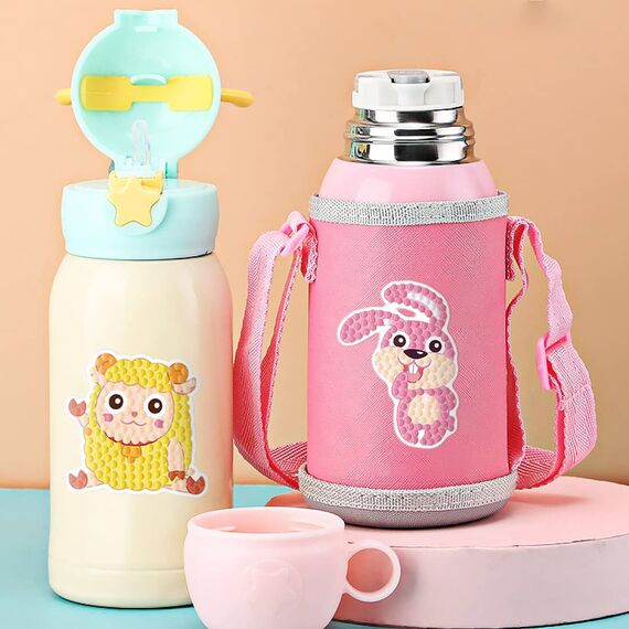 Diamond Painting Kinder Set, Diamond Painting sticker, DIY 5D Malen Basteln Tier Diamant Painting Anfänger, Spielzeug für Kleinkinder Aufkleber Ab 4+ Jahre Mädchen Junge Geschenke