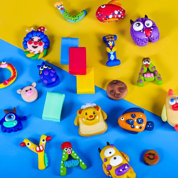 iFergoo Modelliermasse-Set, 50 Farben, Ofen-Modelliermasse-Set, ungiftig, lebendige Farben für Schmuckherstellung und Miniaturen, DIY Handwerk für Anfänger, Erwachsene und Kinder