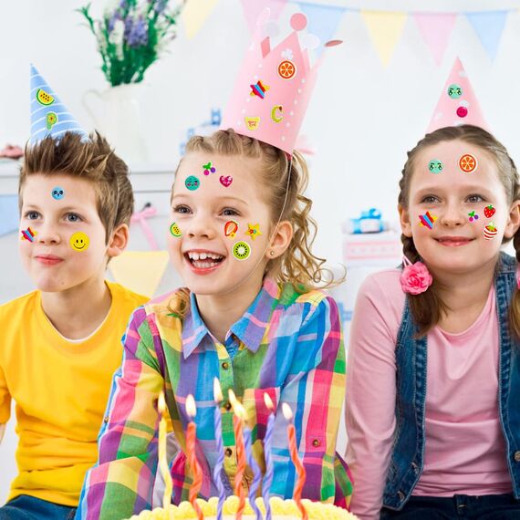Vicloon 3D Aufkleber für Kinder, 30 Verschiedene 3D Stickers 500+ Geschwollene Aufkleber für Jungen Mädchen and Lehrer Belohnungssticker