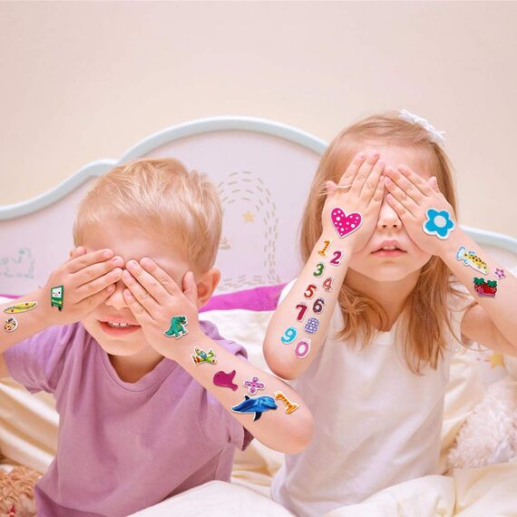 Vicloon 40 verschiedene Bögen, 3D-Aufkleber für Kinder, 1100+ geschwollene Kinder, Aufkleber für Belohnung von Geschenken, Scrapbooking, einschließlich Tiere, Zahlen, Buchstaben, Emojis, Dinosaurier