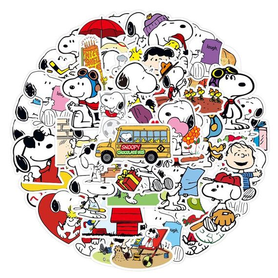 50 Stück Karikatur Hund Aufkleber für Laptop, Stoßstange, Skateboard, Wasserflaschen, Computer, Telefon, Gitarre, Cartoon-Aufkleber für Kinder, Teenager und Erwachsene