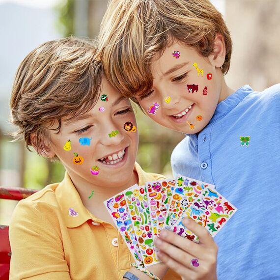 Vicloon 3D Aufkleber, 30 Verschiedene 3D Stickers 550+ Geschwollene Aufkleber
