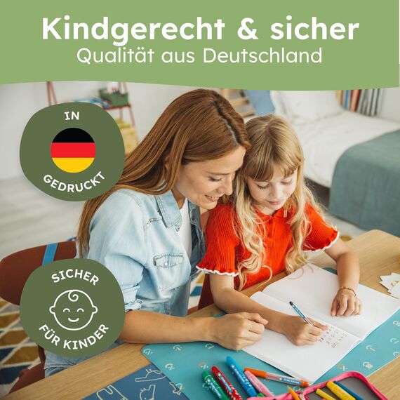 melu kids® Namensaufkleber Kinder für Schule & Kita (75 Stück) - Personalisierte Aufkleber mit Namen für Stifte und alle Schulsachen - Wasserfest in Spülmaschine (Aqua)
