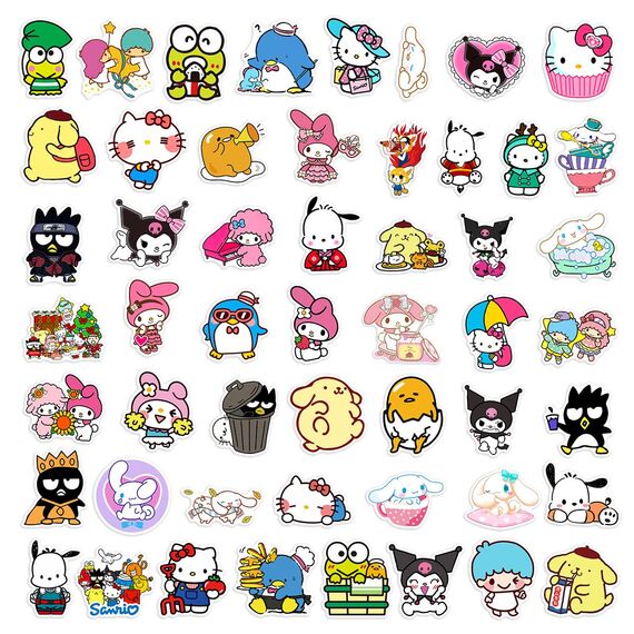100 Stück Cute Aufkleber für Laptop, Stoßstange, Skateboard, Wasserflaschen, Computer, Telefon, Gitarre, Cartoon-Aufkleber für Kinder, Teenager und Erwachsene