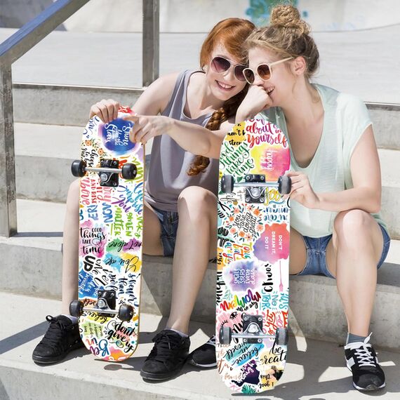 Sticker Sprüche 100 Pcs Motivationssticker, Positive Affirmationen Inspirierende Motivation Sprüche Aufkleber, Wasserfeste Vinyl Sticker für Laptop Scrapbooking Journaling Skateboard Snowboard usw