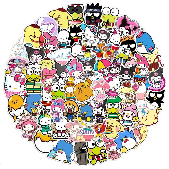 100 Stück Cute Aufkleber für Laptop, Stoßstange, Skateboard, Wasserflaschen, Computer, Telefon, Gitarre, Cartoon-Aufkleber für Kinder, Teenager und Erwachsene