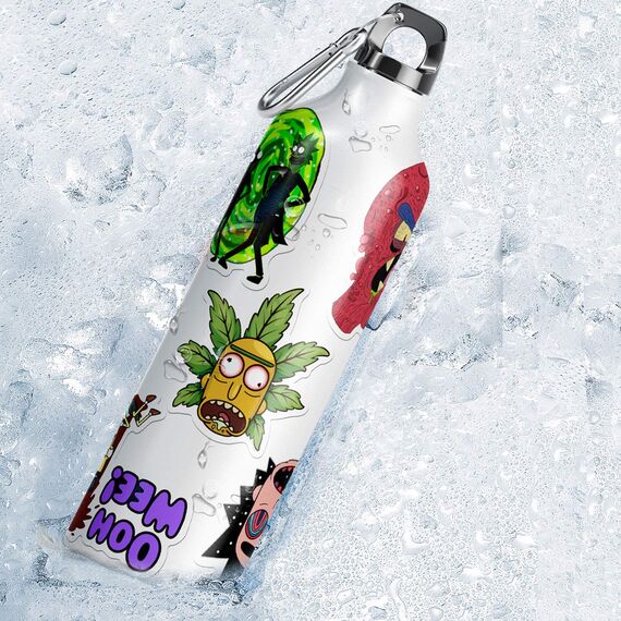 50 Stück Rick Aufkleber für Laptop, Stoßstange, Skateboard, Wasserflaschen, Computer, Telefon, Gitarre, Cartoon-Aufkleber für Kinder, Teenager und Erwachsene