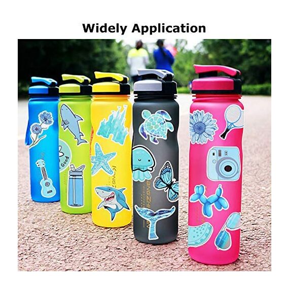 Willingood Aufkleber Mädchen 53pcs VSCO Tumblr Aesthetic Stickers Wasserdicht für Laptop Skateboard Auto Motorrad Fahrrad PS4 Koffer Snowboard iPhone, Blau