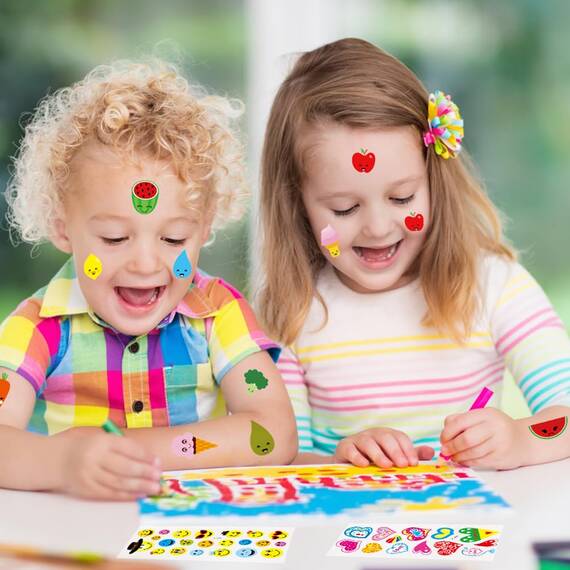 Vicloon 3D Aufkleber für Kinder - 36 Blätter mit Lebendigen Designs für Jungen, Mädchen und Lehrer als Belohnung