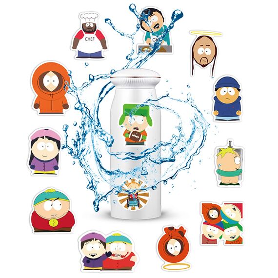 South Park Sticker,50 Stück Anime Vinyl Sticker Set, Wasserfest Cartoon Graffiti Aufkleber Stickers für Laptop Skateboard Koffer Helm Motorrad Auto Fahrrad Handy,Geschenk für Kinder Erwachsene