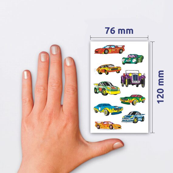 AVERY Zweckform 53882 Kinder Sticker Autos 27 Aufkleber