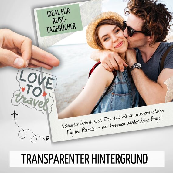 Sticker Reisen by snaPmee - Aufkleber für Reisetagebuch, Fotoalbum & Geschenke - Reisesticker für Erwachsene & Kinder - Set mit 133 Motiven auf 8 Bögen DIN-A5