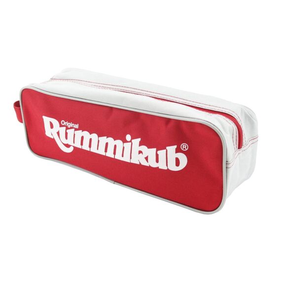 Jumbo Spiele Original Rummikub Pouch - der Spieleklassiker mit praktischer Tasche für Reisen und zum Mitnehmen. Gesellschaftsspiel für Erwachsene und Kinder ab 7 Jahren - 2 bis 4 Spieler