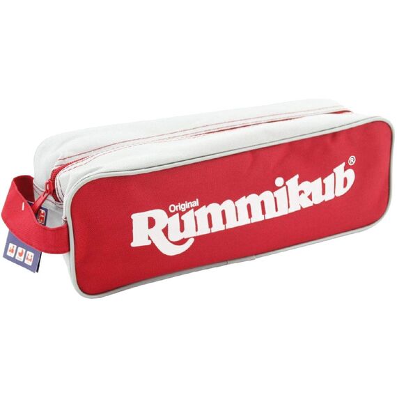 Jumbo Spiele Original Rummikub Pouch - der Spieleklassiker mit praktischer Tasche für Reisen und zum Mitnehmen. Gesellschaftsspiel für Erwachsene und Kinder ab 7 Jahren - 2 bis 4 Spieler