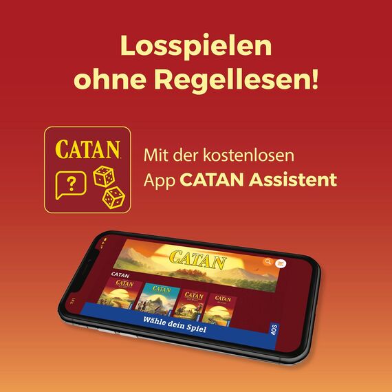 KOSMOS 684655 Catan - Das Spiel, Basisspiel Siedler von Catan, Strategiespiel für 3-4 Personen ab 10 Jahren, Brettspiel-Klassiker, Familienspiel, Gesellschaftsspiel