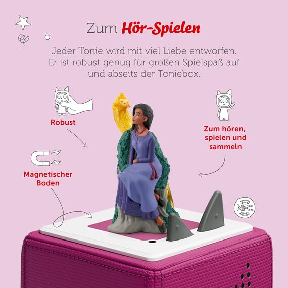 tonies Hörfiguren für Toniebox, Disney Wish, Original-Hörspiel zum Film, für Kinder ab 4 Jahren, Spielzeit ca. 79 Minuten
