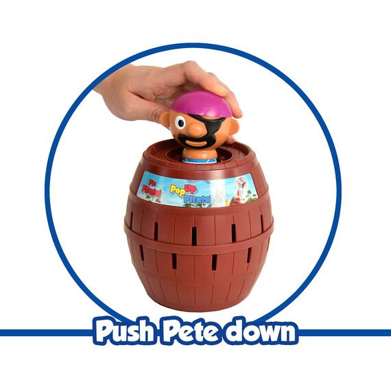 TOMY Offizielles Kinderspiel Pop Up Pirate, Hochwertiges Aktionsspiel für die Familie, Piratenspiel zur Verfeinerung der Geschicklichkeit Ihres Kindes, Popup Spiel