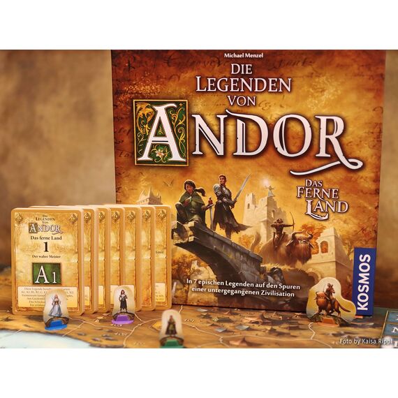 KOSMOS 685256 Die Legenden von Andor - Das Ferne Land, 7 epische Legenden, Eigenständiges Spiel in der Welt des Fantasy-Klassiker „Die Legenden von Andor“, kooperatives Brettspiel, ab 10 Jahren