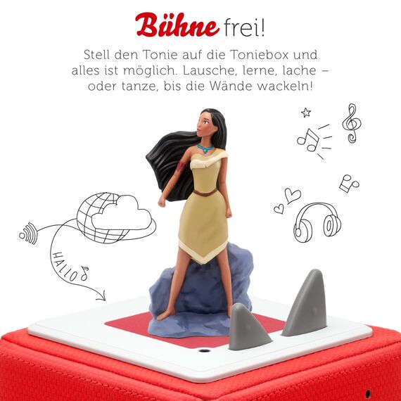 tonies Hörfiguren für Toniebox, Disney Pocahontas – Original-Hörspiel zum Film, für Kinder ab 4 Jahren, Spielzeit ca. 53 Minuten