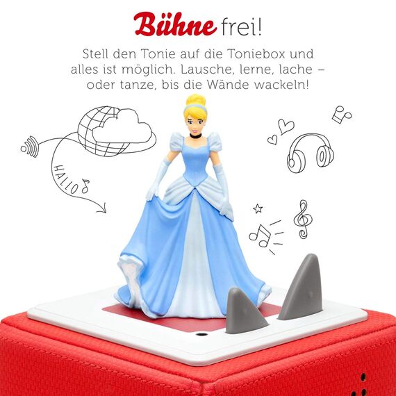 tonies Hörfigur für Toniebox, Disney – Cinderella Hörspiel Ohne Liedern, Hörspiel für Kinder ab 4 Jahren, Spielzeit ca. 59 Minuten