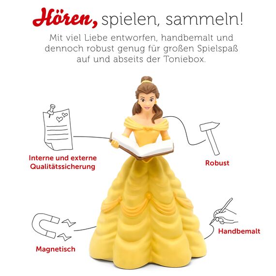 tonies Hörfigur für Toniebox, Disney – Die Schöne und das Biest, Original-Hörspiel zum Film, Hörspiel für Kinder ab 4 Jahren, Spielzeit ca. 59 Minuten