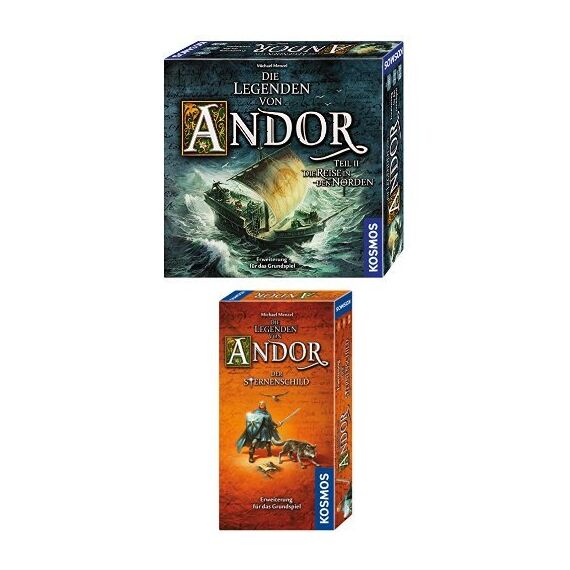 Kosmos - Die Legenden von Andor - Teil II Die Reise in den Norden - Erweiterung + Kosmos 691936 - Die Legenden von Andor - Erweiterung Der Sternenschild, Strategiespiel
