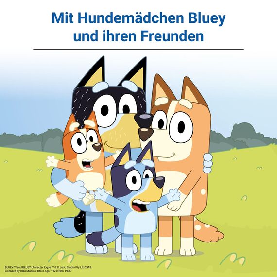 Ravensburger 24711 - Bluey Junior Labyrinth - Die Junior-Ausgabe des Familienspiel-Klassikers für Fans der beliebten Hunde-Serie, für 2 bis 4 Spieler ab 4 Jahren