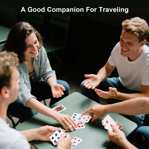 Wugauwor wasserdichte Spielkarten, Kunststoff Spielkarten, Kartenspiel, Wasserfeste Poker Karten für Camping Spiele, Playing Cards für Blackjack Bridge Kartenspiele, 1 Deck, Blau