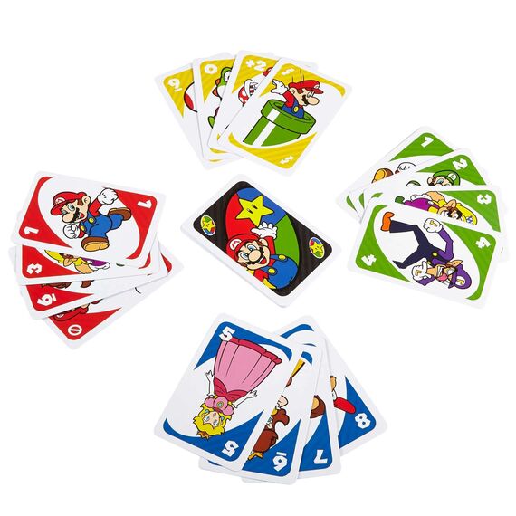 Mattel Games DRD00 - UNO Super Mario Kartenspiel, geeignet für 2-10 Spieler, Kartenspiele und Kinderspiele ab 7 Jahren