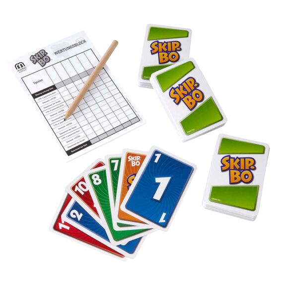 Mattel Games Skip-BO Deluxe, in Metallbox, Kartenspiele für die Familie, Perfekt als Kinderspiel, Reisespiel oder Spiel für Erwachsene, Spielzeit: 30 Min, für 2-6 Spieler, ab 7 Jahren, L3671
