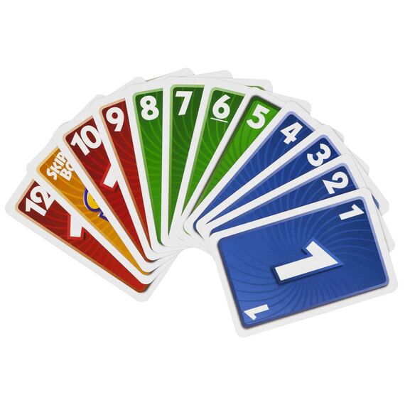 Mattel Games Skip-BO, Kartenspiele für die Famile, Perfekt als Kinderspiel, Reisespiel oder Spiel für Erwachsene, Gesellschaftsspiel, für 2-6 Spieler, ab 7 Jahren, 52370