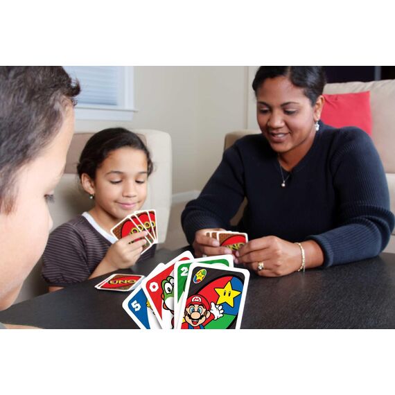 Mattel Games DRD00 - UNO Super Mario Kartenspiel, geeignet für 2-10 Spieler, Kartenspiele und Kinderspiele ab 7 Jahren