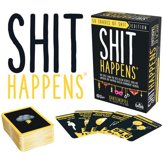 Goliath – Shit Happens: 50 Shades of Shit, Kartenspiel ab 18 Jahren, Gesellschaftsspiele für Erwachsene