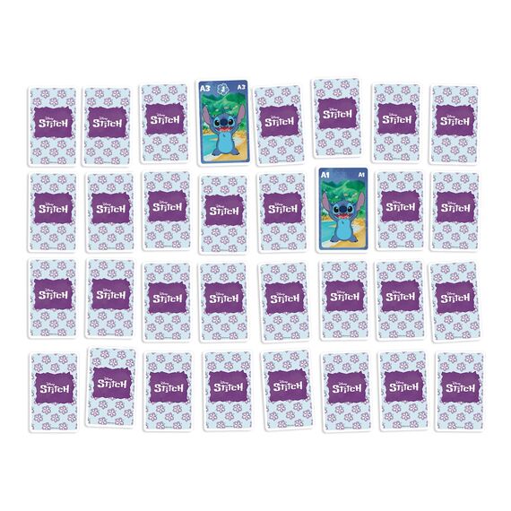 Shuffle - Disney Stitch 4-in-1 - Kartenspiele für Kinder (Mau Mau, Quartett, Memo & Schnipp Schnapp)